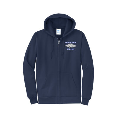 Motor Shop - Core Fleece Full Zip Hooded Sweatshirt Thumbnail